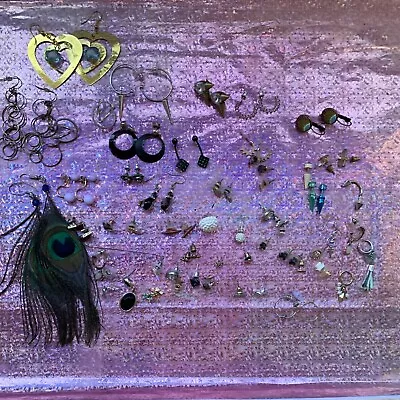 Bulk Earrings Lot Some Paired Some Not Vintage  • $15