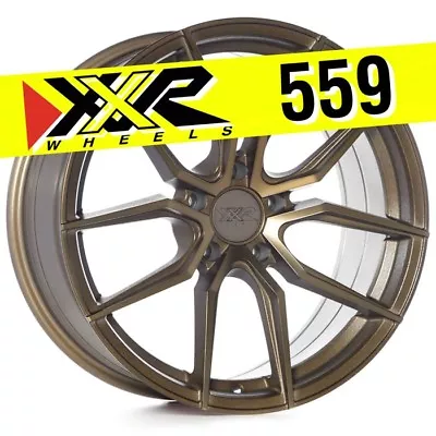 XXR 559 18x8.5 5-114.3 +20 Bronze Wheels (Set Of 4) Fits Mitsubishi Lancer EVO • $940.79