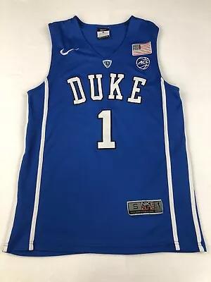 Nike Team Elite Duke Basketball Jersey Mens S Blue ACC Devils Zion Williamson #1 • $39.97