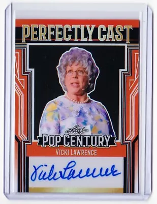 Vicki Lawrence 2023 Pop Century Autograph Card # /5 Mama's Family Signature Auto • $54.99