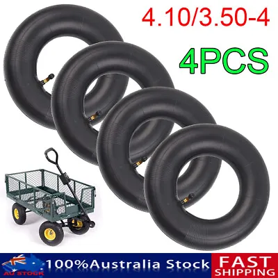 4X 4.10/3.50-4 Inner Tube Tyre Bent Valve For Hand Truck Cart 10  Trolley Wheel • $26.49