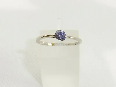 £11.99 • Buy Ladies 925 Solid Sterling Silver Tanzanite Solitaire Ring All Sizes Available 