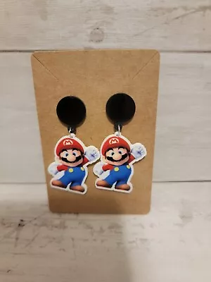 Mario Nintendo Inspired Gaming Earrings 1 Pair MARIO GOOMBA STARS KING BOO  • $7.50