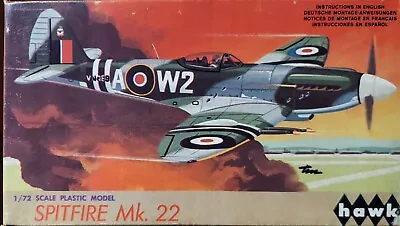 Hawk 1:72 WWII Spitfire Mk 22 Vintage Model Airplane Kit 5-39 Complete • $14.99