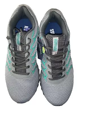 K-Swiss Women's Tubes Comfort 200 Training Shoe Highrise/Neon Teal/Black Size 8 • $65