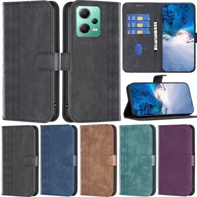 Matte Wallet Leather Flip Cover Case For Xiaomi Redmi Note 12S 11 10 A2 13C 12C • $16.45