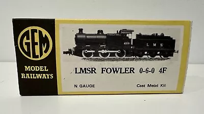 GEM N Gauge LMS Fowler 0-6-0 4F Cast Model Kit Unmade New • £29.99