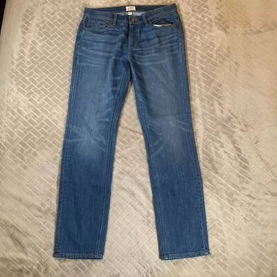 J Crew Womens 29 Denim Jeans Blue Matchstick Slim Straight Medium Wash Mid Rise • $16.19