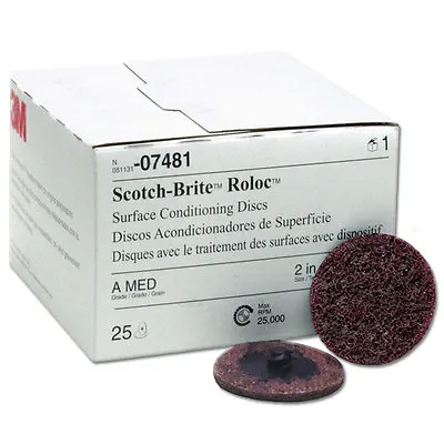 3M Scotch-Brite Roloc Surface Cond. Disc 2  07481 MED • $32.95