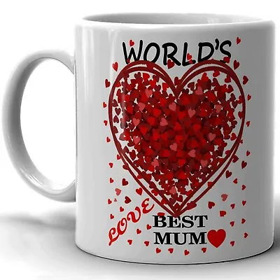 BEST MUM Design Mug In The World Mothers Day Mug Novelty Mug Gift Coffee Tea Cup • £8.99