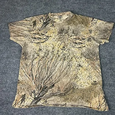 Mossy Oak T-Shirt Men's 2XL  Pocket Brush Camouflage Hunting Explorer • $23.99