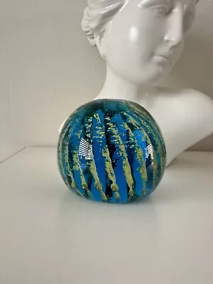 Large Vintage Mdina Glass Hand Blown  Ball  Paperweight Signed • £10