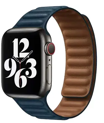 $17.59 • Buy For Apple Watch Link Band Strap SE 38-42mm Leather IWatch Series 7 6 5 4 3
