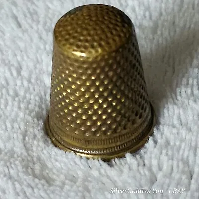 Vintage Brass Sewing Thimble • $18.45