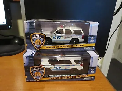 £104.77 • Buy Greenlight Nypd New York City Police Chevy Tahoe Ford Suv Diecast Both Brand New