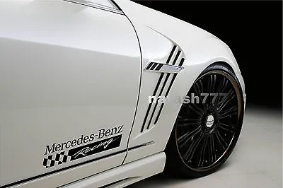 2 - Mercedes Benz Racing Sport Vinyl Decal Sticker Emblem Logo BLACK • $29.95