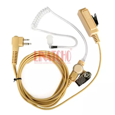 Hidden PTT Walkie Talkie Covert Acoustic Clear Tube Earphone GP308 GP350 GP200 • $14