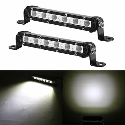 2x 7inch LED Light Bar Flood Work Driving Lights Slim Lamp Offroad Truck 4WD 7  • $12.99