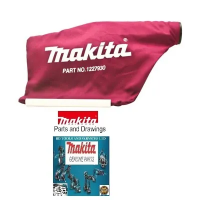 Makita Cloth Dust Bag  For Planers DKP180/BKP180/KP0800/KP0810 -122793-0 • £25.96