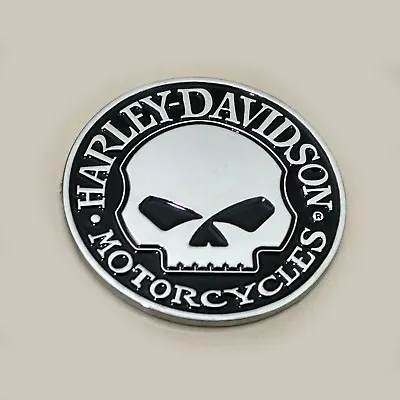 3D Willie G Skull METAL Emblem / Badge For Harley Davidson Tank / Trunk • $25