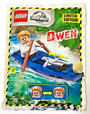 Brand-New Retired ©2020 LEGO 122007 Jurassic World Owen With Kayak Foil Pack • $14.95