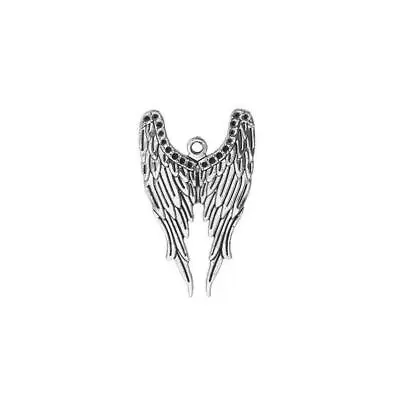 Angel Wings Charms 39mm X 24mm Pendants 10 X Tibetan Silver • £2.72