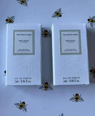 £9.99 • Buy Van Cleef & Arpels Rose Rouge Collection Extraordinaire 2ml Eau De Parfum X 2