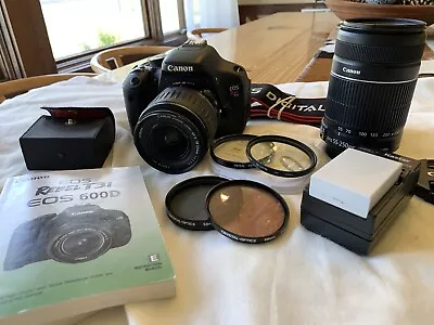 £329.49 • Buy Canon EOS Rebel T3i Digital Camera Outfit W/ 18-55mm & 55-250mm Lens