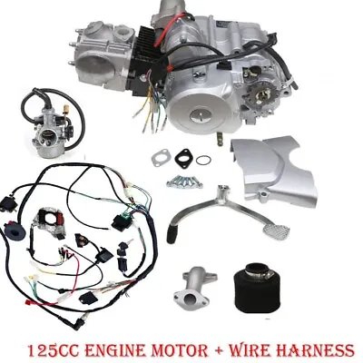 125cc Engine Motor Kit Semi Auto 3 SPEED +REVERSE ATV QUAD GO Kart 4 WHEELER  • $419.44