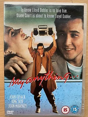 $26.02 • Buy Say Anything DVD 1989 Eighties 1980s Teen Romcom Movie Classic W/ John Cusack