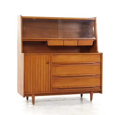 Crawford Furniture Mid Century Maple China Cabinet • $3247