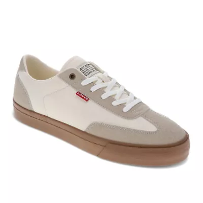 Levi's Mens Lux Vulc Textured Fabric Casual Lace Up Sneaker Shoe • $29.98