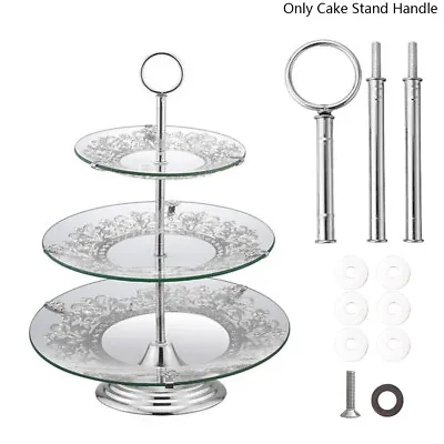 Centre Fruit Tray Stainless Steel Rods DIY 3 Tier Cake Stand Handle For Weddings • £5