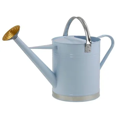 Ambassador Garden Metal Galvanised Plant Flower Watering Can 2 Gallon/9L - BLUE • £27.99