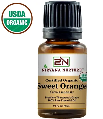 Organic Sweet Orange Essential Oil USDA Certified 100% Pure Therapeutic Grade • $9.99