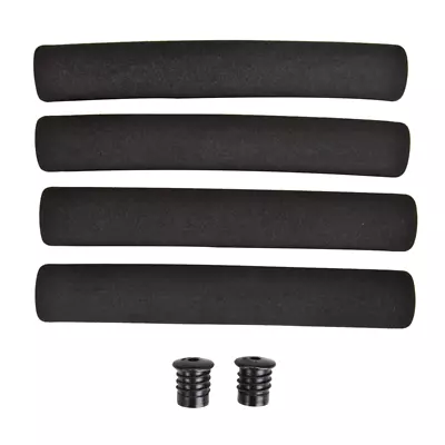 Sunlite Bicycle Road Drop Handlebar Foam Grip Black 4pc Set Commuter Tour Bike • $10.67