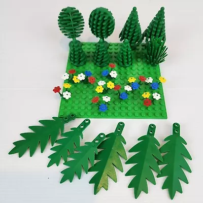 LEGO Trees Flowers Palm Tree Leaves Vintage 1988 Town Scenery From Set 6317 Lot • $39.90