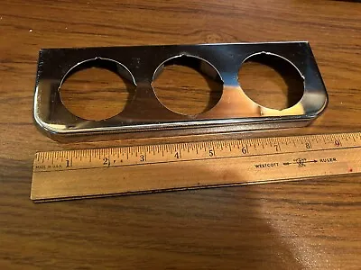 Vintage 3 Hole Stewart Warner 3 Gauge Panel NOS 2-3/16  Gauges • $75