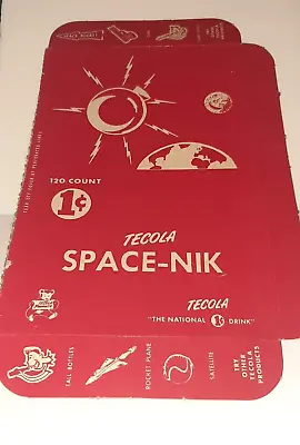 Tecola SPACE NIK Wax Filled Bottles Display Box Lid Vintage Candy Store 50s RARE • $25