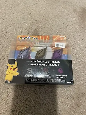 $19.99 • Buy Pokemon Z-Crystal Steelium Z Rockium Z Poisonium Z New Sealed