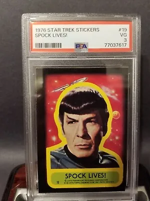 $12.99 • Buy 1976 Star Trek Psa Sticker Spock Lives Mfg Wax Roller 3 Vg ?? Sharp Corners