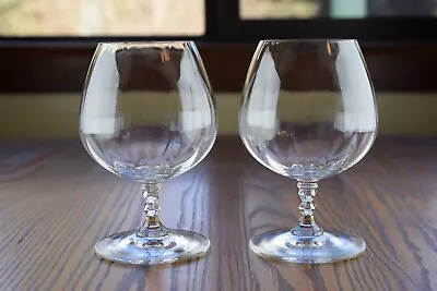 2 Mikasa Crystal Sonnet / Sonata 6  Brandy Snifter Glasses • $19.99