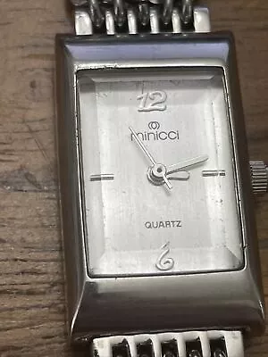 Minicci Quartz Ladies Watch 25357 CHAIN BAND FRESH BATTERY • $8