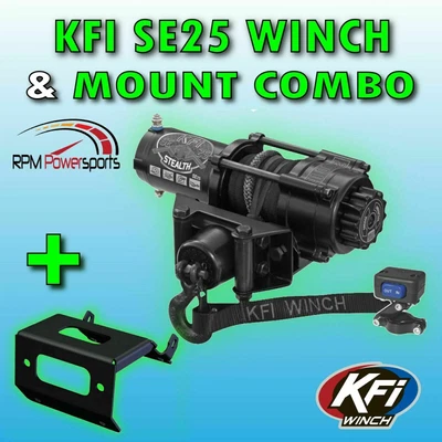 $383.95 • Buy 2500 Lb KFI Stealth Winch Combo Polaris Sportsman 2005-2010 400/450/500/700/800