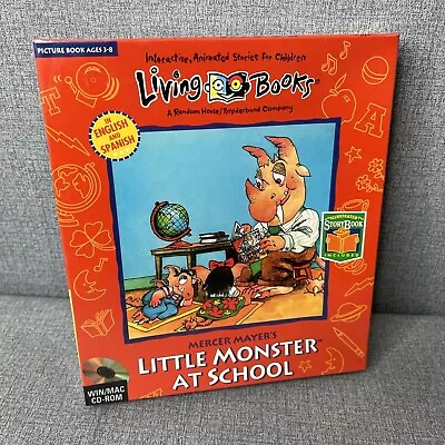 Living Books Little Monster At School Vintage PC WIN MAC CD-ROM Big Box New • $35.99