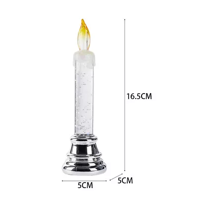 £5.95 • Buy Water Glittering Candles Battery Operated LED Candles Light Swirling Candlestick