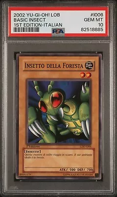 Yu Gi Oh Insect Of Forest PSA 10 Ldd-i006 Card Gradata Vintage Yugioh 1ed • £136.63