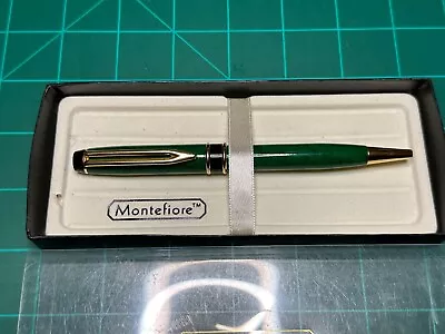 Montefiore Black Ball Point Pen With Blue Accent Band • $14.99