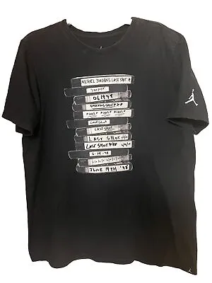 Rare Michael Jordan’s Last Shot T Shirt Michael Jordan Logo Men’s Size L • $29.99