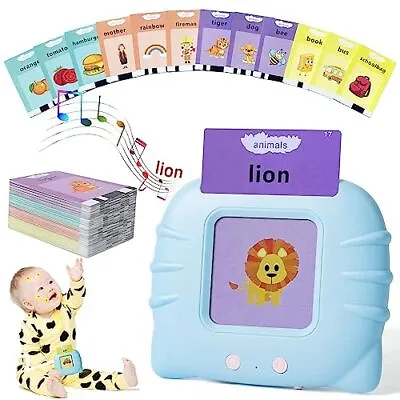 Pocket Speech For Toddlers Talking Flash Cards For Toddlers 1 224 Words Blue • $11.16